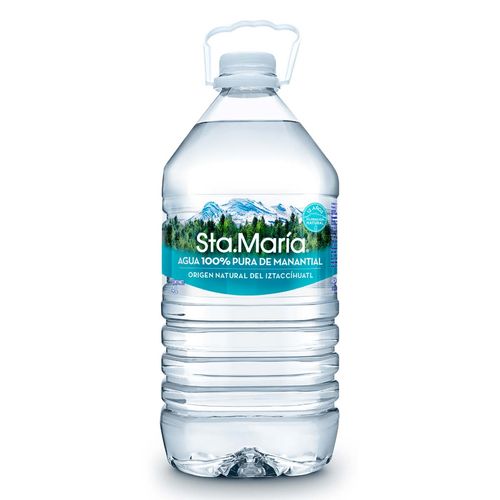 Agua de Manantial Santa María Botella 4L