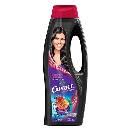 Shampoo Caprice Especialidades Hidratación y Fuerza Biotina + Uva 750ml