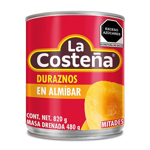 Duraznos en Almibar La Costeña Mitades 820g
