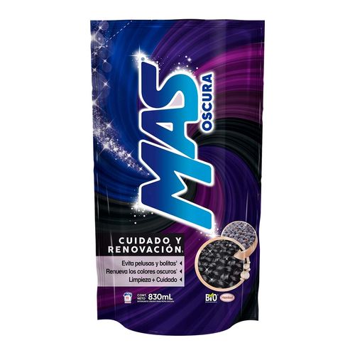 Detergente Líquido MAS Oscura 830 ml