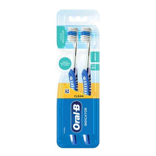Cepillo de Dientes Oral-B Clean Indicator Medio 2 Cepillos
