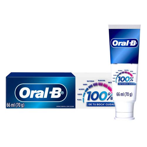 Pasta Dental Oral-B 100% Menta 66ml
