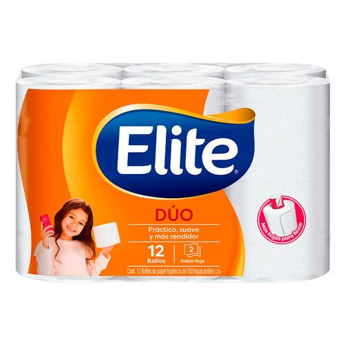 Papel Higiénico Elite Dúo 12 Rollos