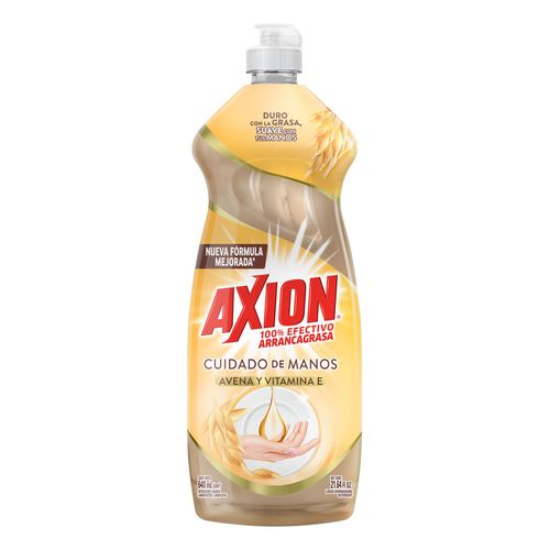 Lavatrastes Axion Cuidado de Manos Avena y Vitamina E Líquido 640ml