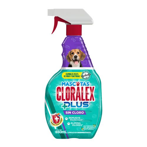 Limpiador Desinfectante Cloralex Plus Mascotas para Interiores 650ml