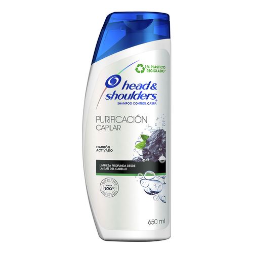 Shampoo Head & Shoulders Purificación Capilar Carbón 650ml