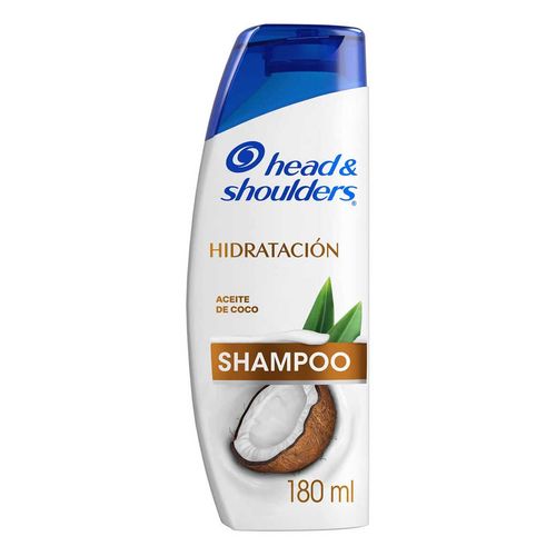 Shampoo Head & Shoulders Hidratación Aceite de Coco Control Caspa 180 ml