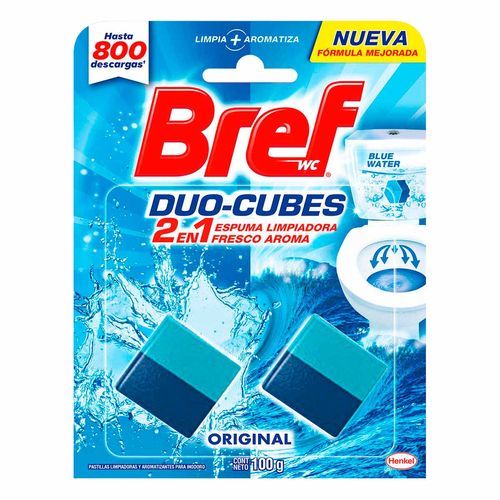 Pastillas Sanitaria Bref Duo Cubes Original 100g