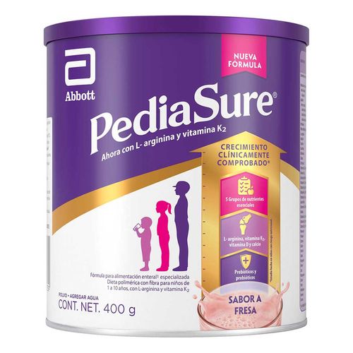 Suplemento Alimenticio Pediasure para Niños de 1 a 10 Años Fresa 400g