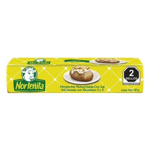Margarina Pasteurizada con Sal Norteñita 90g