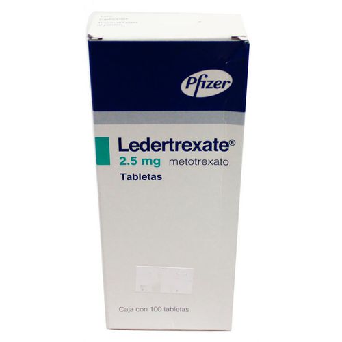 Tabletas Ledertrexate 2.5mg Caja con 100 Tabletas