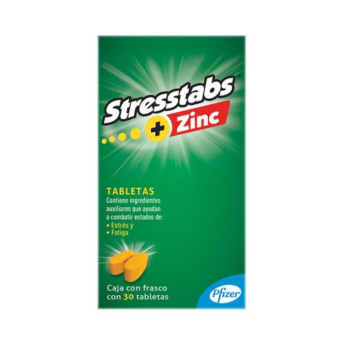 Stresstabs Multivitamínico con Zinc Frasco con 30 Tabletas
