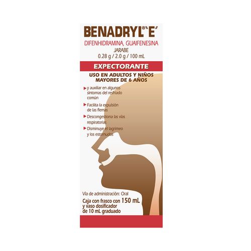 Jarabe Benadryl Expectorante 150ml
