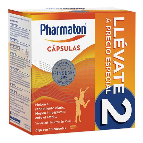 Cápsulas Pharmaton Multivitamínico 40mg Duopack de 30 Cápsulas c/u