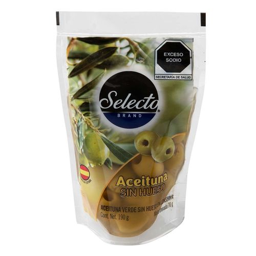 Aceituna Selecto Brand sin Hueso Doy Pack 190g