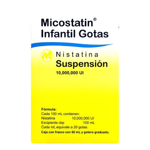 Suspensión Infantil Micostatin Gotas 10,000,000UI Frasco con 60ml