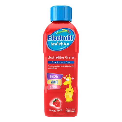 Electrolitos Orales Solución Pediátrica Electrolit Pediátrico Sabor Fresa 500ml