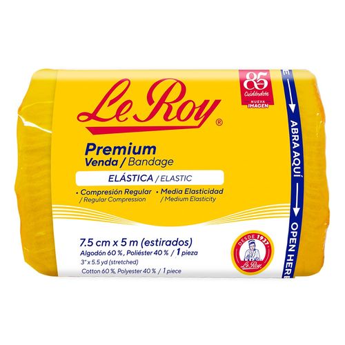 Venda Elástica Le Roy Premium (7.5cm x 5m)