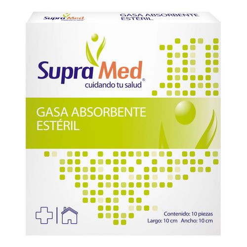Gasas SupraMed (10cm x 10cm) 10 Gasas