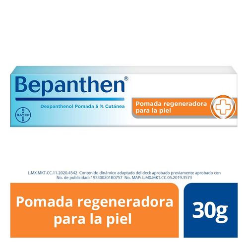 Pomada Bepanthen Dexpanthenol 5% Regeneradora para la Piel 30g