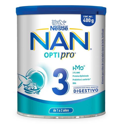 Fórmula crecimiento NAN 3 Optimal Pro de 1 a 2 años 400g