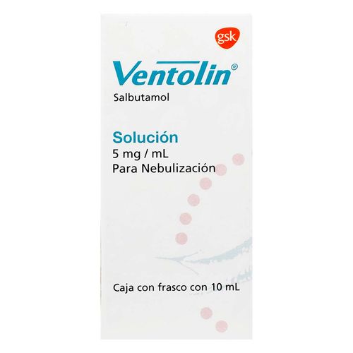 Solución para Nebulización Ventolin 5mg Caja con Frasco con 10ml