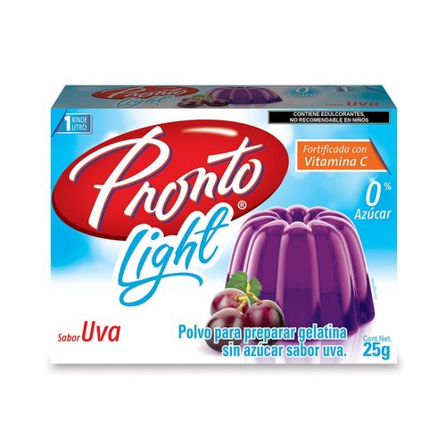 Gelatina Pronto Light Sabor Uva 25g
