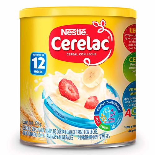 Cereal Infantil Cerelac Etapa Junior Cereal con Leche Lata 370g