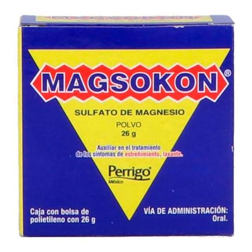 Polvo Oral Magsokon Auxiliar en Síntomas de Estreñimiento Caja con Bolsa con 26g