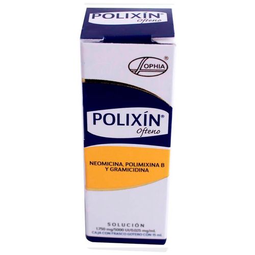 Solución Oftálmica Polixín Ofteno Frasco Gotero con 15ml