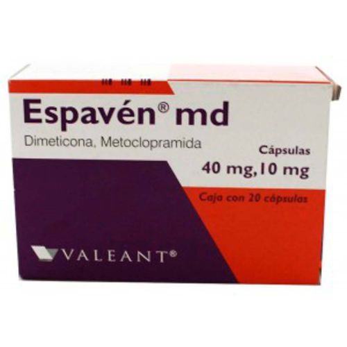 Cápsulas Espavén Md 40mg/10mg Caja con 20 Cápsulas