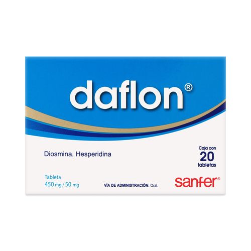 Tabletas Daflon 500M Caja con 20 Tabletas