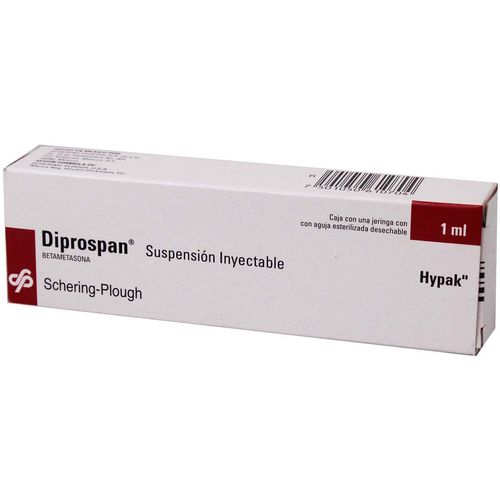 Suspensión Inyectable Diprospan 5.0mg/2.0mg Caja con Jeringa con 1ml