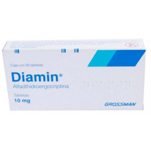 Tabletas Diamin 10mg Caja con 20 Tabletas