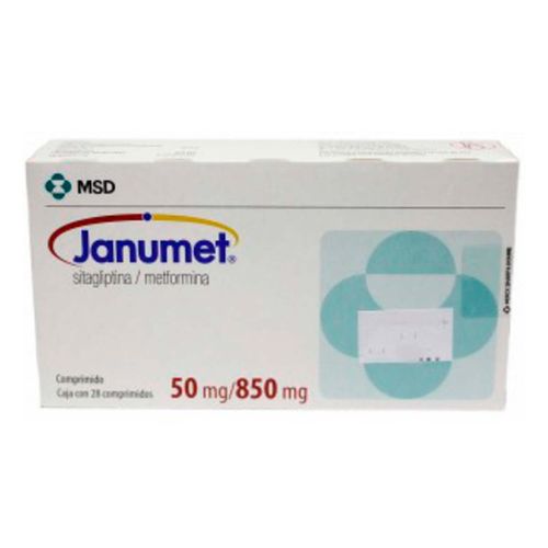 Comprimidos Janumet 50mg/850mg Caja con 28 Comprimidos