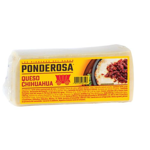 Queso Chihuahua Ponderosa por Kg