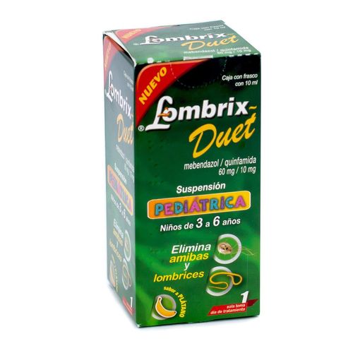Suspensión Pediátrica Lombrix Duet Frasco con 10ml