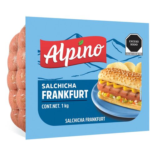 Salchicha Alpino Pavo Frankfurt 1kg