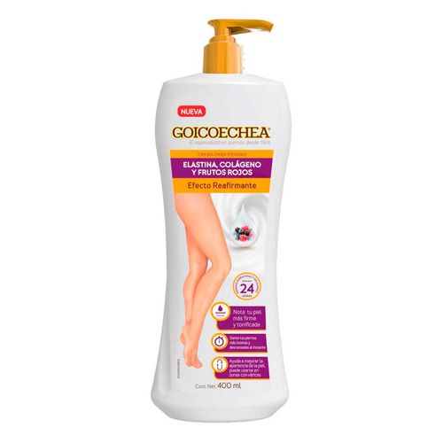 Crema para Piernas Goicoechea Reafirmante Colágeno y Frutos Rojos 400ml