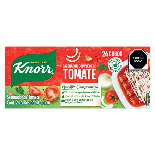 Sazonador Knorr Tomate 24 cubos de 10,5 g.c/u