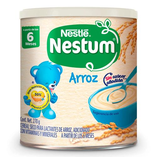 Cereal Infantil Nestum Etapa 1 Arroz Lata 270g