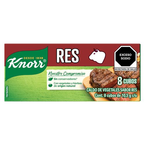 Caldo de Res Knorr 8 cubos de 10.5g