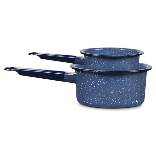 Juego de Cacerolas Cinsa Lila Jaspeado 14.5 y 17.5cm