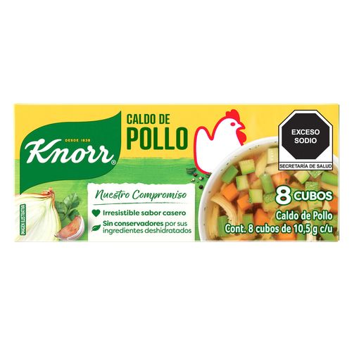 Caldo de Pollo Knorr 8 cubos de 10.5g