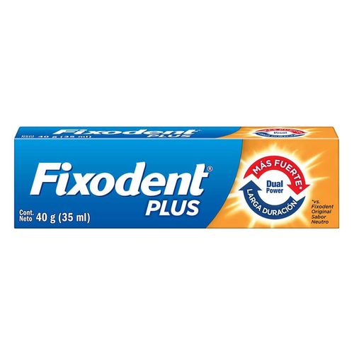 Adhesivo para Dentaduras Fixodent Plus Pasta Dual Power 35ml