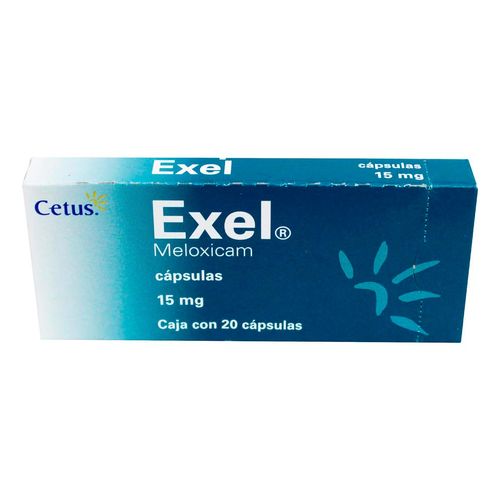 Cápsulas Exel 15mg Caja con 20 Cápsulas