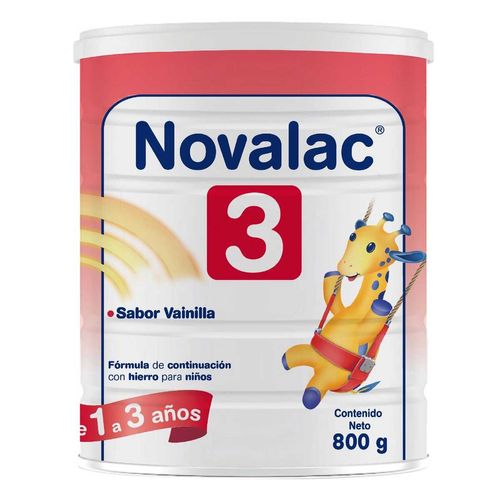 Fórmila Novalac 3 Sabor Vainilla 800g