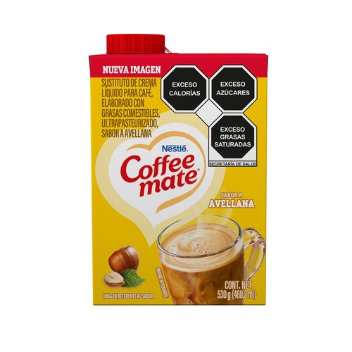 Sustituto De Crema Para Café Coffee Mate Líquido Sabor Avellana 530g