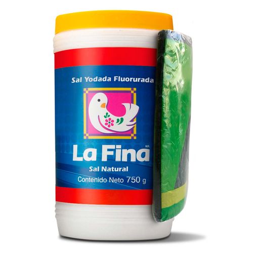 Sal La Fina Yodada Fluorurada Bote 750g