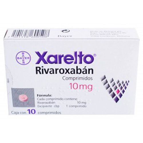 Comprimidos Xarelto 10mg Caja con 10 Comprimidos